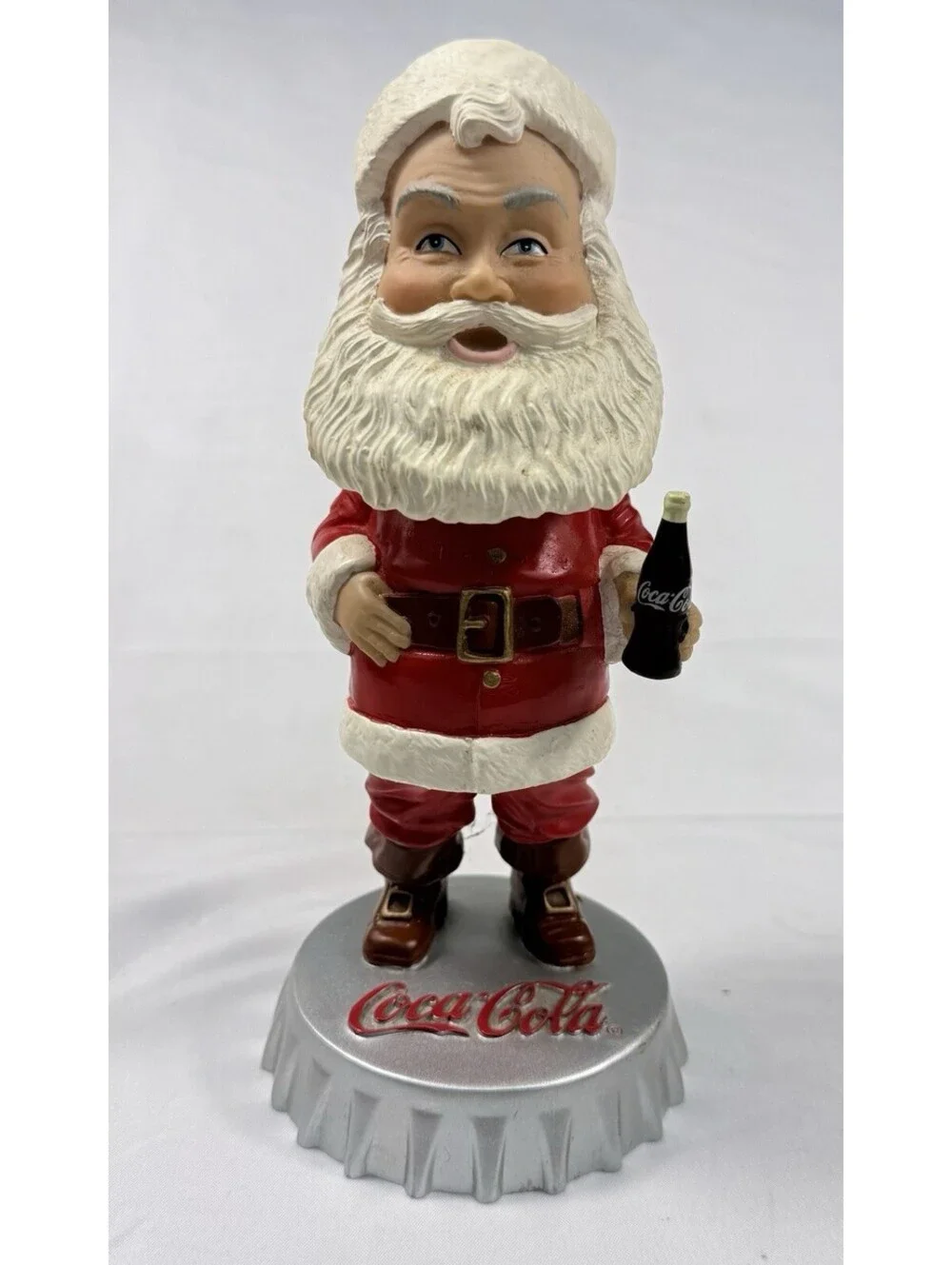 Santa Claus Bobblehead Coca-Cola Coke Hardees Collectible Figure Christmas 2002